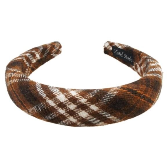 2 Pack of Women Fall Scottish Tartan Headbands Headwraps Hair Band with Bow - Picture 5 of 6